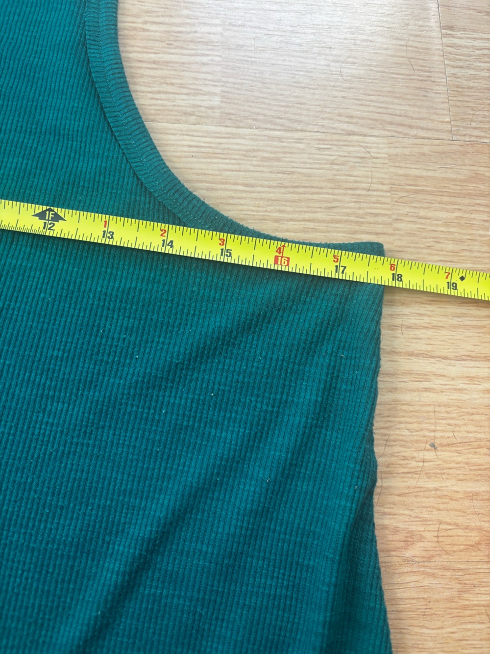 Free people intimately free Long Beach rib tank teal green large race back - Picture 7 of 7